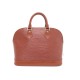 VINTAGE SAC A MAIN LOUIS VUITTON ALMA PM EN CUIR EPI COGNAC HAND BAG PURSE 2000€