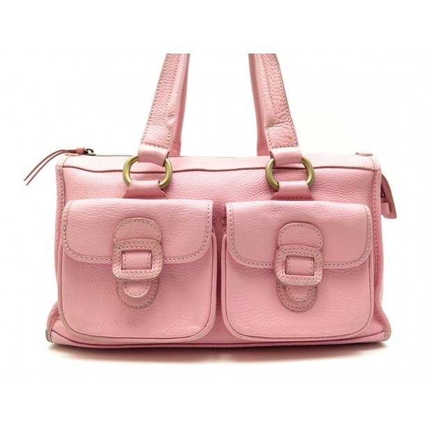 SAC A MAIN CELINE EN CUIR GRAINE ROSE PINK LEATHER SHOULDER HAND BAG PURSE 950€