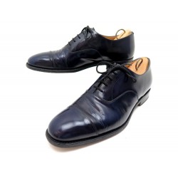 CHAUSSURES CHURCH'S CONSUL RICHELIEU 9F 43 EN CUIR BLEU EMBAUCHOIRS SHOES 940€