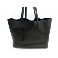 SAC A MAIN SAINT LAURENT SHOPPING BAG 394195 CABAS CUIR NOIR HANDBAG PURSE 1100€