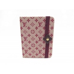 CARNET DE NOTES LOUIS VUITTON EN TOILE MONOGRAM MINI LIN ROSE NOTEBOOK 215€