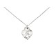 NEUF COLLIER POIRAY CHAINE ET PENDENTIF COEUR ENTRELACE MM ARGENT 925 NECKLACE