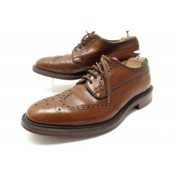 CHAUSSURES CHURCH'S GRAFTON DERBY BOUT FLEURI EN CUIR CAMEL 10F 44 SHOES 1070€