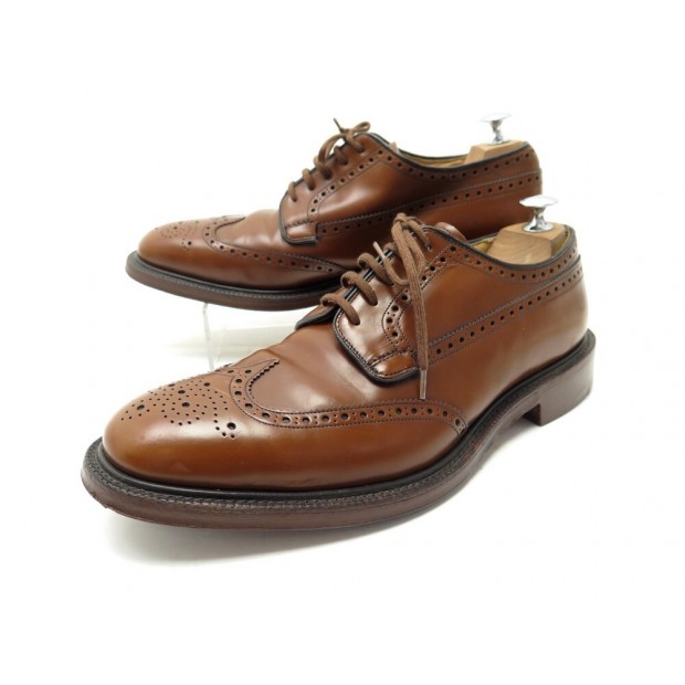 CHAUSSURES CHURCH'S GRAFTON DERBY BOUT FLEURI EN CUIR CAMEL 10F 44 SHOES 1070€