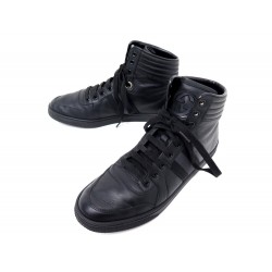 CHAUSSURES GUCCI BASKETS HIGH TOP SNEAKERS 309555 38.5 IT 39.5 FR CUIR SHOE 750€