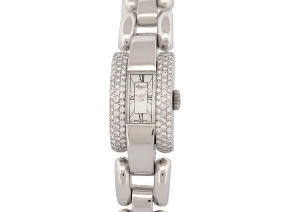 montre chopard la strada 428 1 30mm or blanc 18k