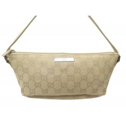 SAC MAIN GUCCI BAGUETTE TOILE MONOGRAMME GG 07198 CANVAS HAND BAG PURSE 1500€