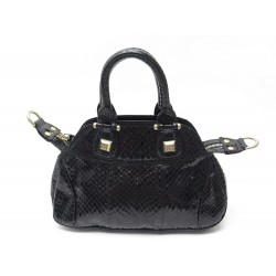 SAC A MAIN GIVENCHY EN CUIR PYTHON NOIR 29 CM BLACK LEATHER HAND BAG