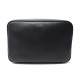 NEUF POCHETTE ORGANISATEUR SMYTHSON 1202270 EN CUIR NOIR NEW LEATHER POUCH 510€