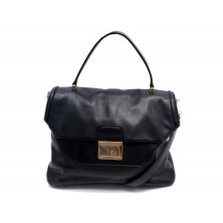 SAC A MAIN MIU MIU VITELLO SOFT EN CUIR NOIR BANDOULIERE PURSE HAND BAG 2200€