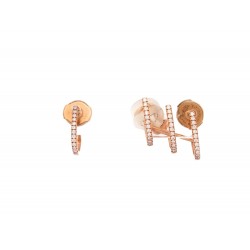 BOUCLES D'OREILLES MESSIKA MULTI-CREOLES GATSBY 06503-PG OR ROSE EARRINGS 2600€