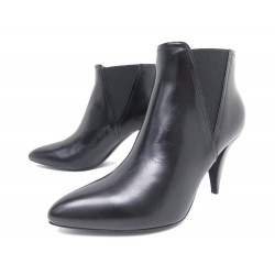 NEUF CHAUSSURES CELINE CROPPED CHELSEA 330253010C 38.5 BOTTINES NOIR BOOTS 990€