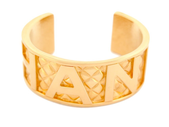  bracelet chanel manchette logo matelasse 1997