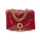 SAC A MAIN YVES SAINT LAURENT POCHETTE EVENING 191880 EN CUIR VERNI ROUGE 1950€