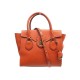 SAC A MAIN RALPH LAUREN MILLBROOK EN CUIR GRAINE ORANGE BANDOULIERE BAG PURSE