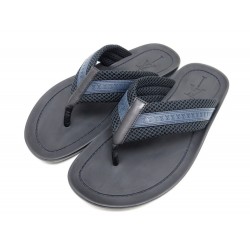 NEUF CHAUSSURES LOUIS VUITTON HELIOS THONG 7.5 41.5 TONGS EN TOILE SHOES 470€