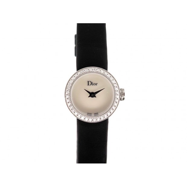 NEUF MONTRE CHRISTIAN DIOR CD040110-J LA MINI D 19 MM QUARTZ DIAMANT WATCH 3600€