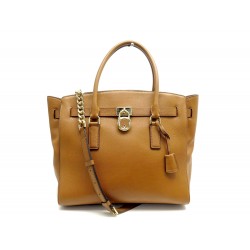 SAC A MAIN MICHAEL KORS HAMILTON 30S7GHMS7L532 CUIR CAMEL BANDOULIERE PURSE 325€