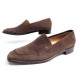 CHAUSSURES HERMES FEMME 39.5 MOCASSINS EN DAIM MARRON BROWN DEER SHOES 670€