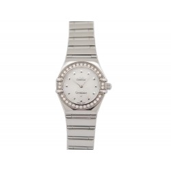 MONTRE OMEGA CONSTELLATION 6563/875 ACIER DIAMANTS 23 MM QUARTZ WATCH 5990€