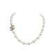NEUF COLLIER CHANEL LOGO CC PERLES 71-64 CM METAL DORE 2022 PEARL NECKLACE 1290€
