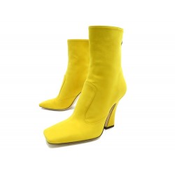 NEUF CHAUSSURES FENDI BOTTINES FFREEDOM 8T69423TYF17KC 36 DAIM JAUNE SUEDE 960€