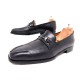 CHAUSSURES BERLUTI MOCASSINS MORS A714 8 42 EN CUIR NOIR HORSEBIT SHOES 1980€