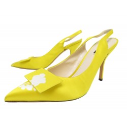 NEUF CHAUSSURES LOUIS VUITTON ESCARPINS SLINGBACK MOTIF FLEURI 41 SHOES 1000€