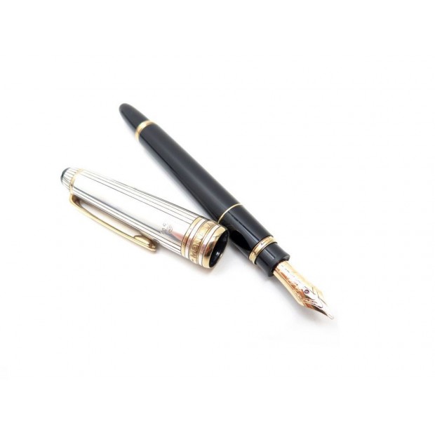 STYLO PLUME MONTBLANC SOLITAIRE DOUE MOZART 1141 ARGENT 925 SILVER FOUNTAIN PEN