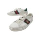 CHAUSSURES GUCCI BASKETS ACE 431942 37 IT 38 FR CUIR BLANC SNEAKERS SHOES 630€