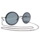 NEUF LUNETTES DE SOLEIL CHANEL RONDES CHAINE 4245 NEW CHAIN SUNGLASSES 500€