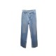 NEUF JEAN CHANEL DROIT A MOTIF TORSADE P60763V46400 34 XS NEW DENIM PANTS 1900€