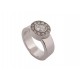 BAGUE CHOPARD 82/3087-20 HAPPY DIAMOND T51 DIAMANTS ET OR BLANC 18K RING 3520€