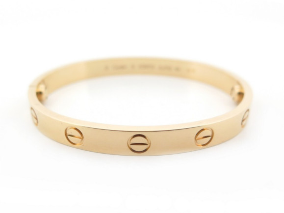 bracelet cartier love crb6067517 en or jaune 18k t 15