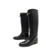 CHAUSSURES HERMES BOTTES JUMPING 39 CUIR NOIR FERMOIR KELLY BLACK BOOTS 2030€