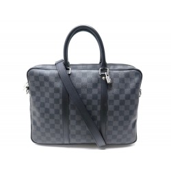 SACOCHE LOUIS VUITTON PORTE-DOCUMENTS VOYAGE PM TOILE DAMIER GRAPHITE BAG 1600€