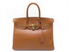 sac a main hermes birkin 35 1994 en cuir gulliver gold