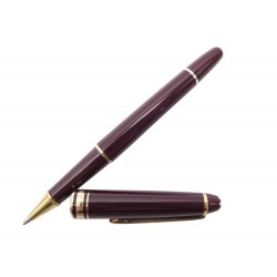 VINTAGE STYLO BILLE MONTBLANC CLASSIQUE MEISTERSTUCK EN RESINE BORDEAUX PEN 435€