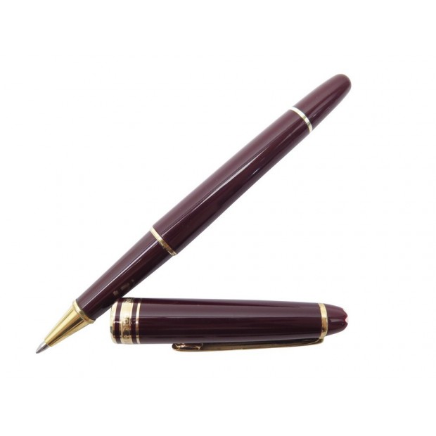 VINTAGE STYLO BILLE MONTBLANC CLASSIQUE MEISTERSTUCK EN RESINE BORDEAUX PEN 435€