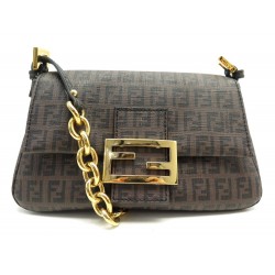 SAC A MAIN FENDI 8BR180 MAMMA BAGUETTE EN TOILE MONOGRAMME ZUCCA HAND BAG 2200€