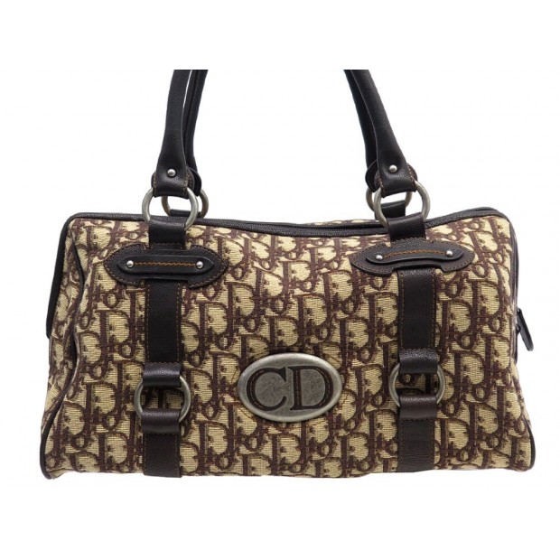 SAC A MAIN CHRISTIAN DIOR BOSTON DE VOYAGE EN TOILE MONOGRAM OBLIQUE BAG 2500€