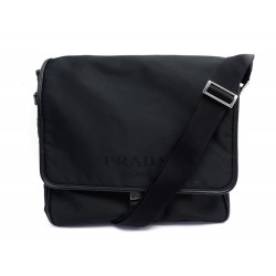 SAC A MAIN PRADA BESACE MESSENGER LOGO NYLON BANDOULIERE HAND BAG PURSE 1850€