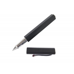 STYLO ST DUPONT ROLLERBALL 432674 PAR KARL LAGERFELD LAQUE NOIR MAT BLACK PEN