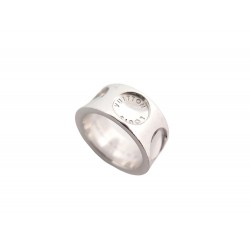 Louis Vuitton 18K White Gold Diamond Bague Clous PM 61 Ring Size