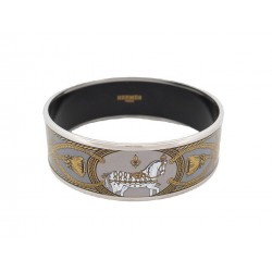 NEUF BRACELET HERMES GRAND APPARAT CHEVAL LARGE EN EMAIL T 21 NEW BANGLE 540€