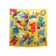 NEUF FOULARD HERMES HOMMAGE A GENE KELLY CARRE 70 H983914S SOIE SILK SCARF 340€