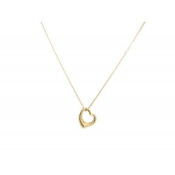 COLLIER TIFFANY & CO OPEN HEART ELSA PERETTI PM 16MM OR JAUNE 18K NECKLACE 1550€