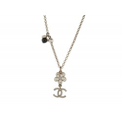 COLLIER CHANEL LOGO CC CAMELIA AB5790B04963NB331 42/61 METAL DORE NECKLACE 1000€