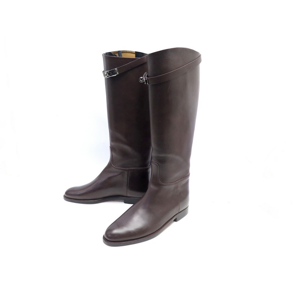 Hermes, Shoes, Hermes Jumping Boots Etoupe Sz 7 37