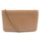 SAC A MAIN CHRISTIAN LOUBOUTIN POCHETTE SPIKE EN CUIR NUDE A BANDOULIERE 955€